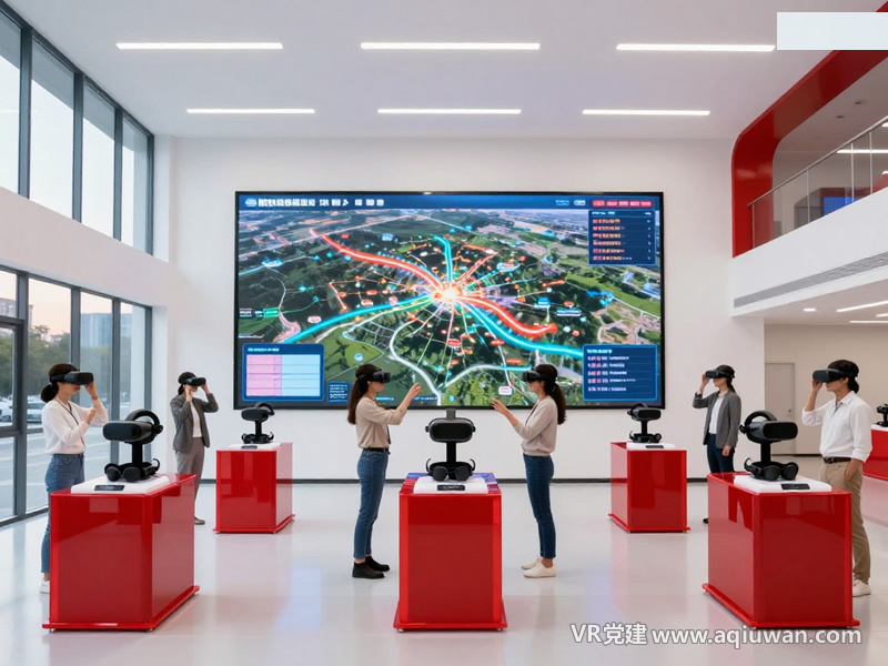 智慧电商产业园VR党建展厅图 - VR党建网制作