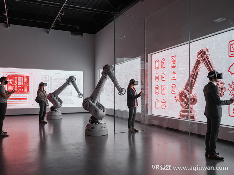 机器人产业园综合智能展厅效果图 - VR党建网制作