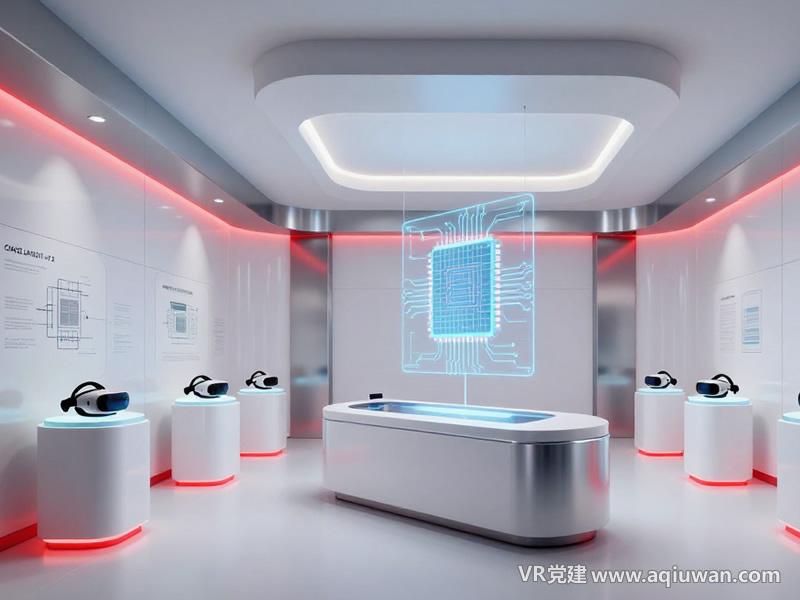集成电路产业+国产芯片成果展示中心效果图 - VR党建网制作