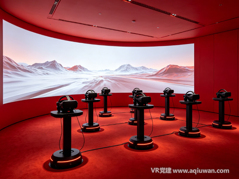 实体VR党建展厅沉浸式体验空间全景