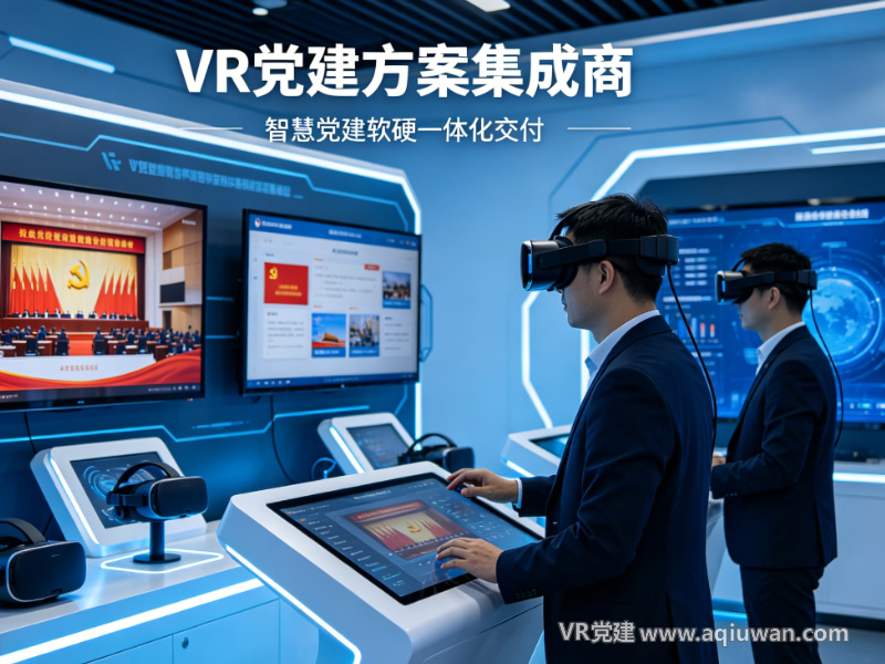VR党建方案集成商现场演示实景-智慧党建软硬一体化交付